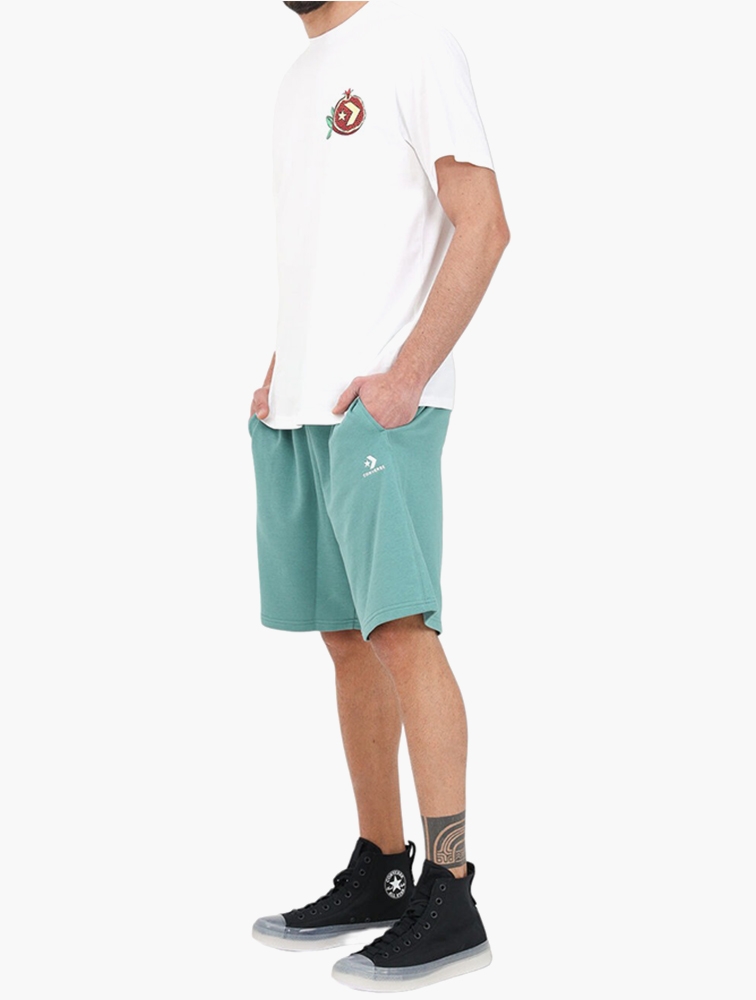 Shop Converse Algae Coast Go To Star Chevron Fleece Shorts for